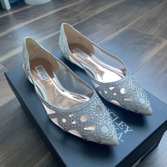 IVORY Badgley Mischka Gigi Flats size 7 - Picture 2 of 6